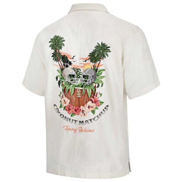 Tommy Bahama Florida State Seminoles Coconut Matchup Camp Shirt Silk - Picture 3 of 3